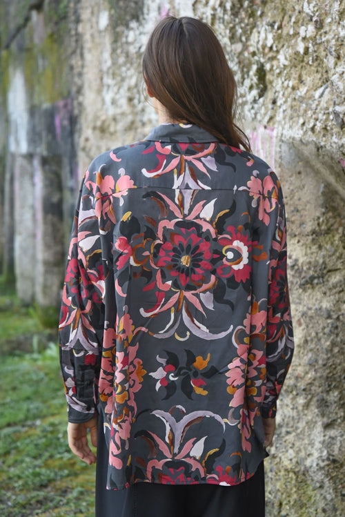 COOP - POCKET FULL OF CHIC Shirt - Grey/Pink