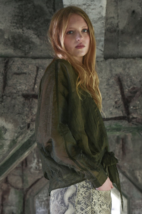 COOP - TIED & TESTED Blouse - Khaki