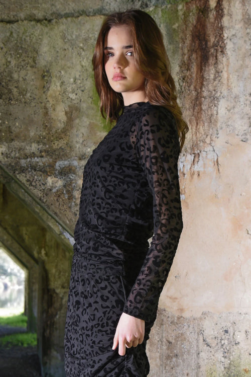 COOP - SPOTTED IN THE WILD Top - Roar Black