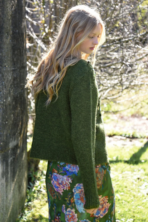 COOP - CARDI-BLING Cardigan - Shinny Side Up Green