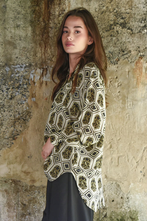 COOP - POCKET FULL OF CHIC Shirt - Snake Charmer Bronze