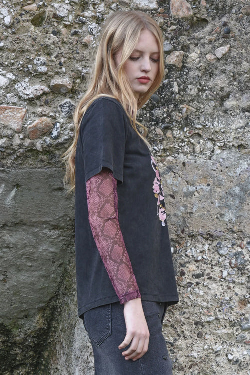 COOP - FLEUR-TASTIC T-Shirt - Vintage Black