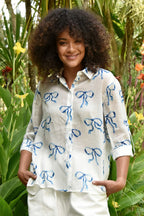 COOP - EASY BREEZY Shirt - Cupid's Bow Blue & White
