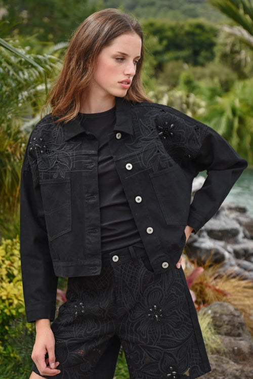 COOP - ANGLAISING GRACE Jacket - Black Floral & Hardy