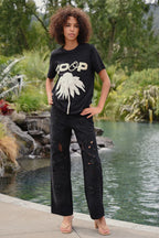 COOP - JEAN-IOUS Jeans - Black Floral & Hardy