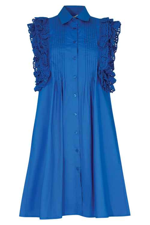 Coop - Ruffle Around the Edges Dress Blue
