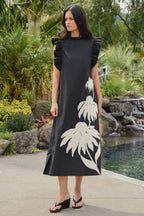 COOP - THREE-MENDOUS Dress - Black/Cream