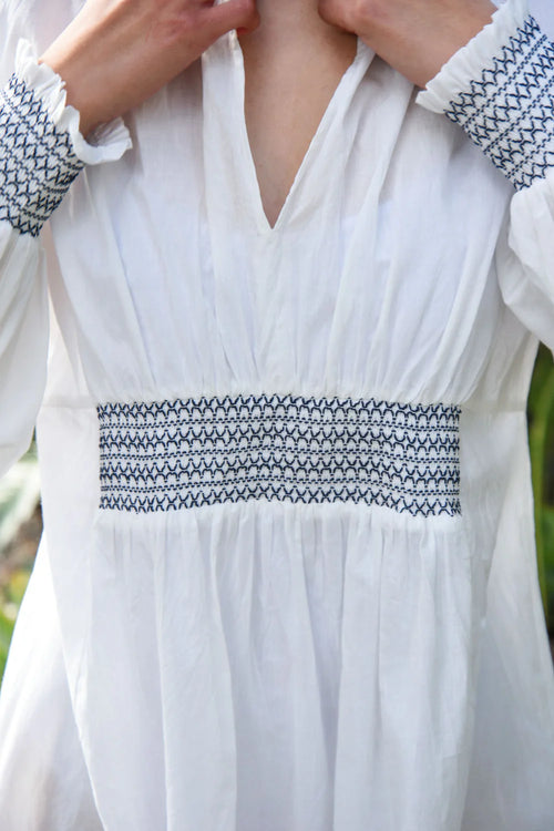 COOP - SMOCK OF THE TOWN Dress - White