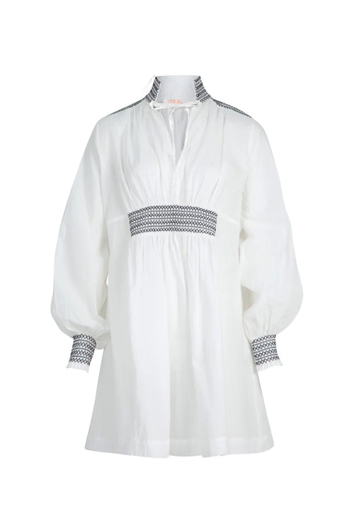 COOP - SMOCK OF THE TOWN Dress - White