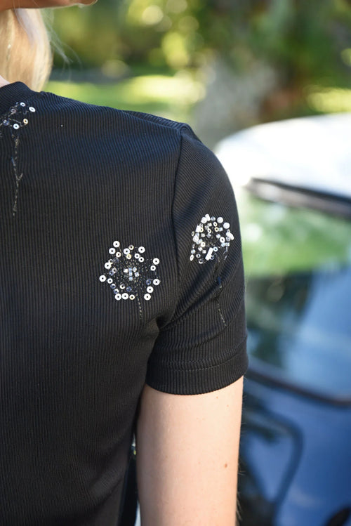 COOP - ISN'T TEE LOVELY Top - Dandelion Dreams Black