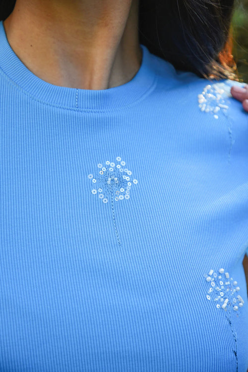 COOP - ISN'T TEE LOVELY Top - Dandelion Dream Blue