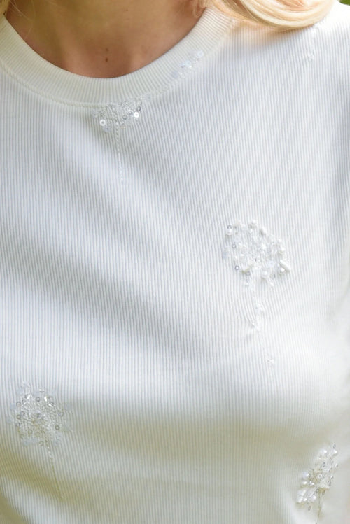 COOP - ISN'T TEE LOVELY? Top - Dandelion Dream - White