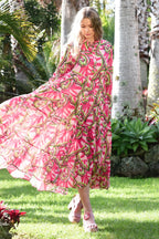 COOP - SUN & THE SWOON Dress - Going Off Tropic Pink
