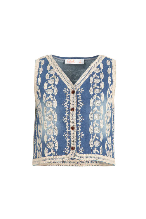 COOP - VEST COAST VIBES Vest - Blue Denim