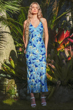 COOP - FACING THE BIAS Dress - In Full Bloom Blue