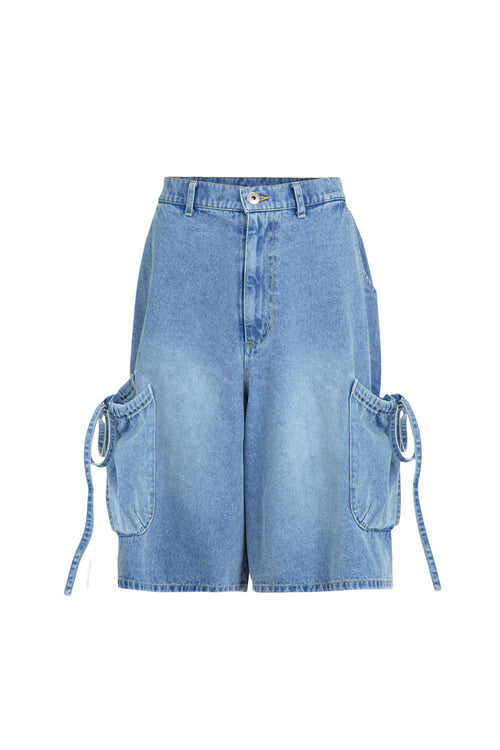 COOP - BOW TO GO Jort - Blue Denim
