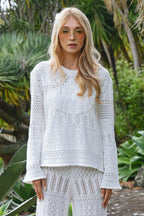 COOP - BOHO BREEZE Sweater - White