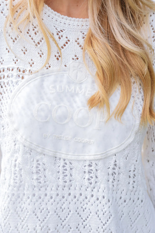 COOP - BOHO BREEZE Sweater - White