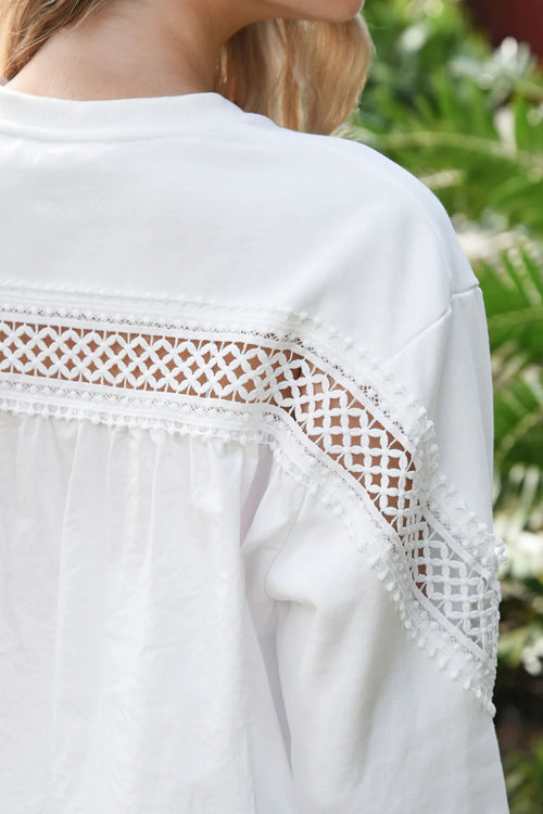 COOP - SWEATER THAN HONEY Swetshirt - White