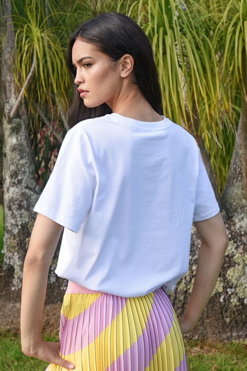 COOP - HIBISCUS HOLIDAY T-Shirt - White