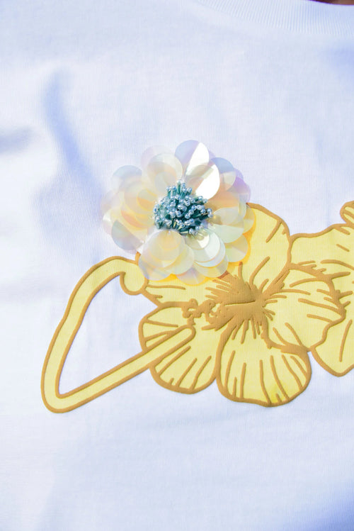 COOP - HIBISCUS HOLIDAY T-Shirt - White