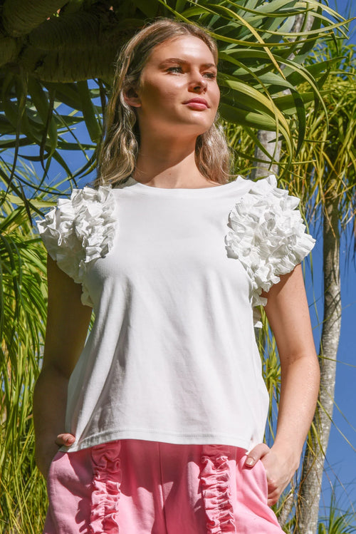COOP - RUFFLE ENERGY T-Shirt - White