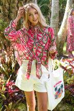 COOP - BAG TO THE BEACH Bag - White/Pink