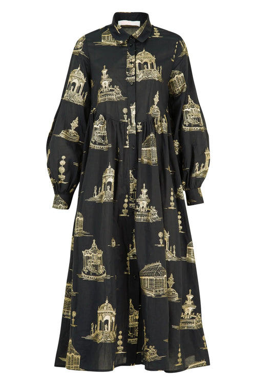 COOP - LOOM WITH A VIEW Dress - Black/Gold