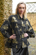 COOP - LOOSE & LUXE Shirt - Black/Gold