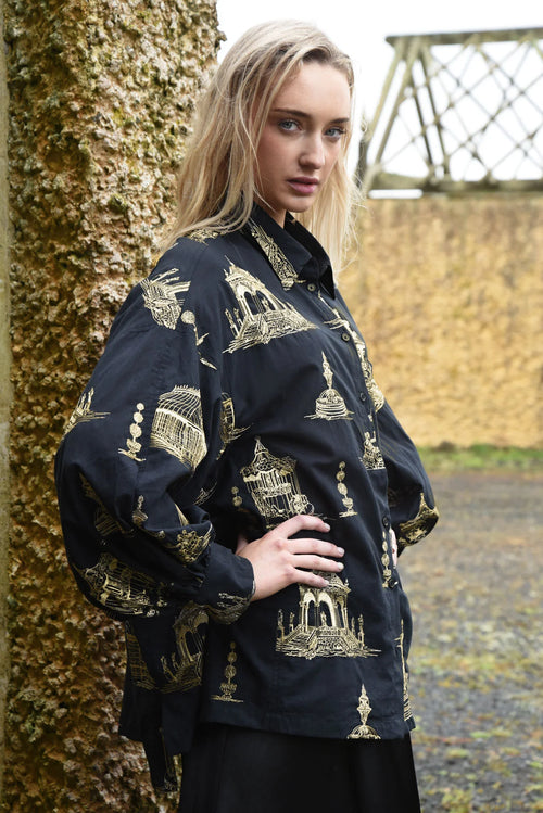 COOP - LOOSE & LUXE Shirt - Black/Gold