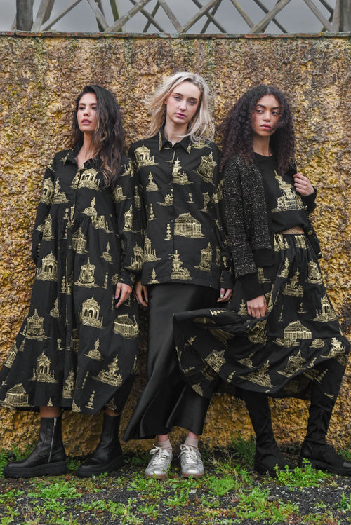 COOP - LOOSE & LUXE Shirt - Black/Gold