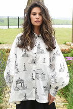 COOP - LOOSE & LUXE Shirt - White/Black