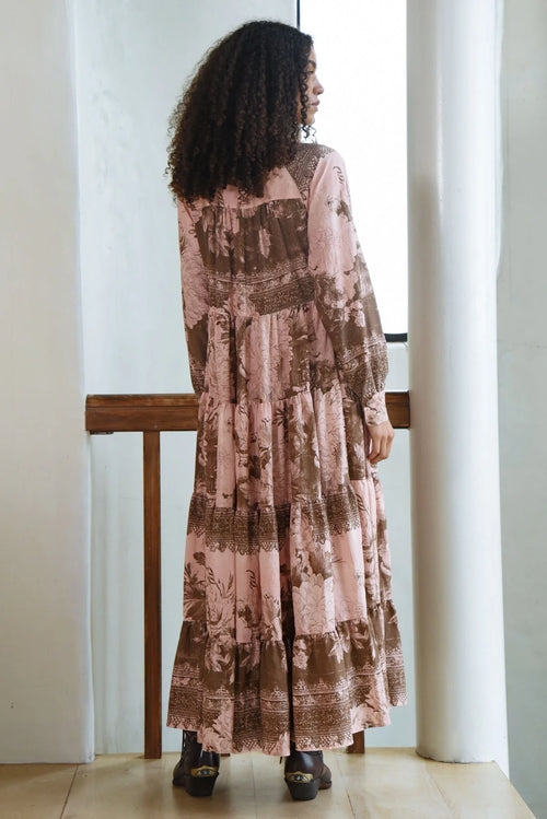 COOP - SWAY ALL DAY Dress - Pink/Brown