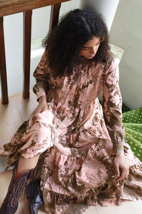 COOP - SWAY ALL DAY Dress - Pink/Brown