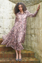COOP - SUN & THE SWOON Dress - Pink/Grey