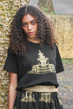 COOP - FOUNTAIN OF SPARKLE T-Shirt - Black/Gold