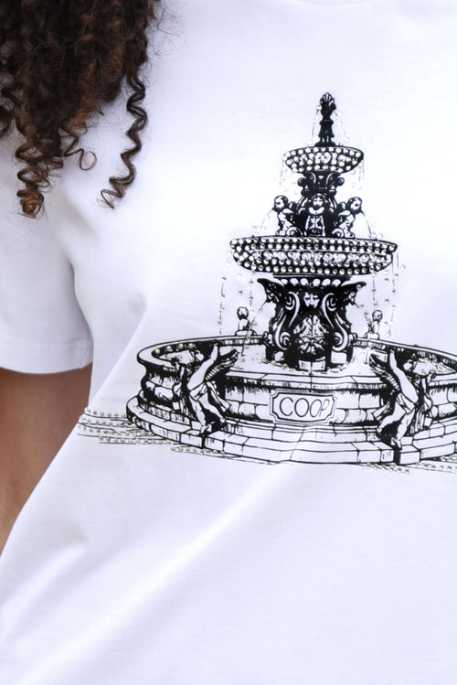 Coop Fountain of Sparkle T shirt white