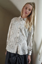 COOP - THREAD AHEAD Shirt / Cream Stripe Right Up
