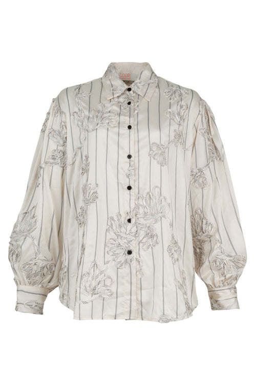 COOP - THREAD AHEAD Shirt / Cream Stripe Right Up