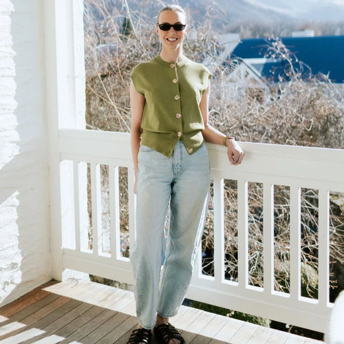 MOKE - CAMILLA Sweater Vest - Avocado