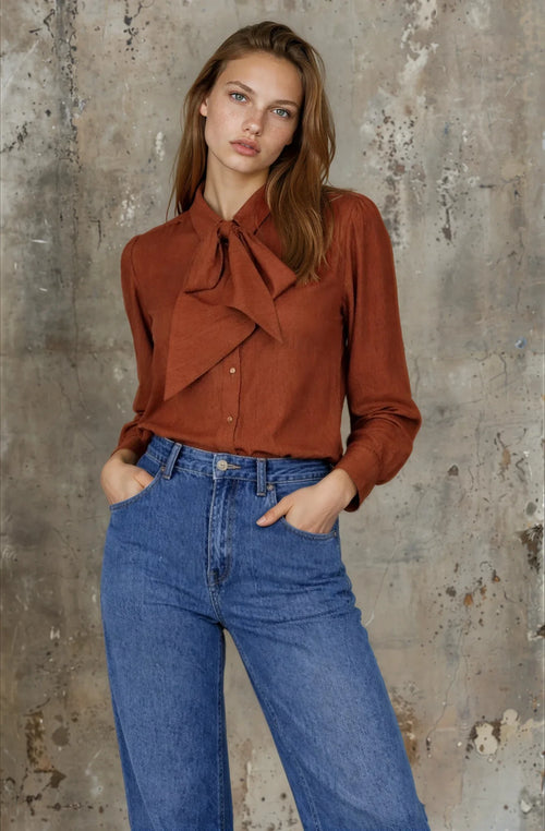MOSS - BOW Shirt - Rust