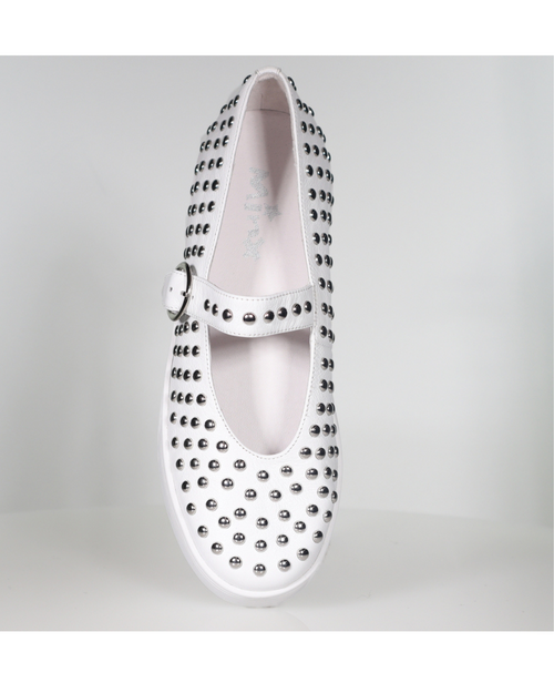 Minx - STANLEY STUD White Shoe
