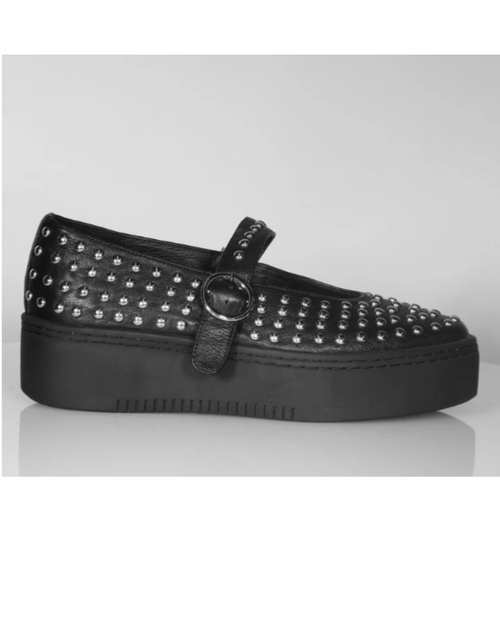 Minx - STANLEY  Stud Black Shoe