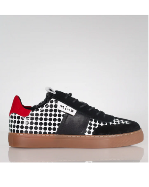 Minx - TONI Black Spot, Red & White Sneaker