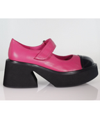 Minx - RAVEN Pink/Black Stitch Shoe