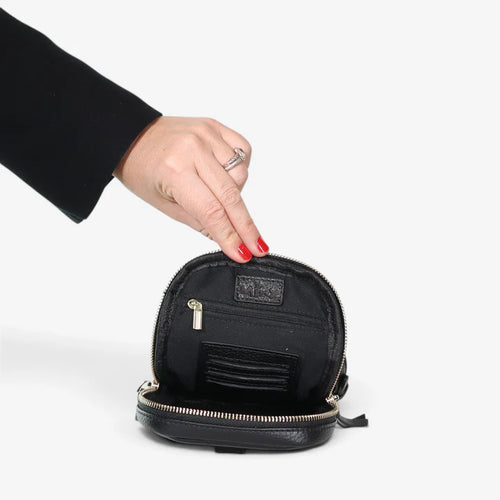 MINX - DIAL UP JET SETTER BAG - Black/Gold