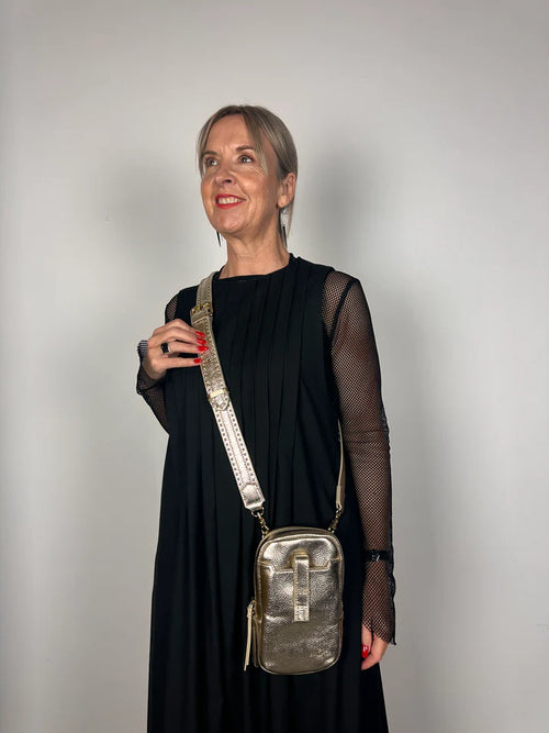 MINX - DIAL UP JET SETTER BAG - Gold