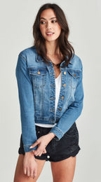 Junkfood - DIXIE Mid Blue Denim Jacket