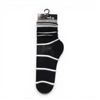 MINX - Double Stripe Frill Sock - Black