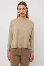 Tuesday - Drew Jumper in Gold Lurex
